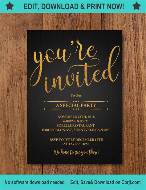 Invites and special offers .